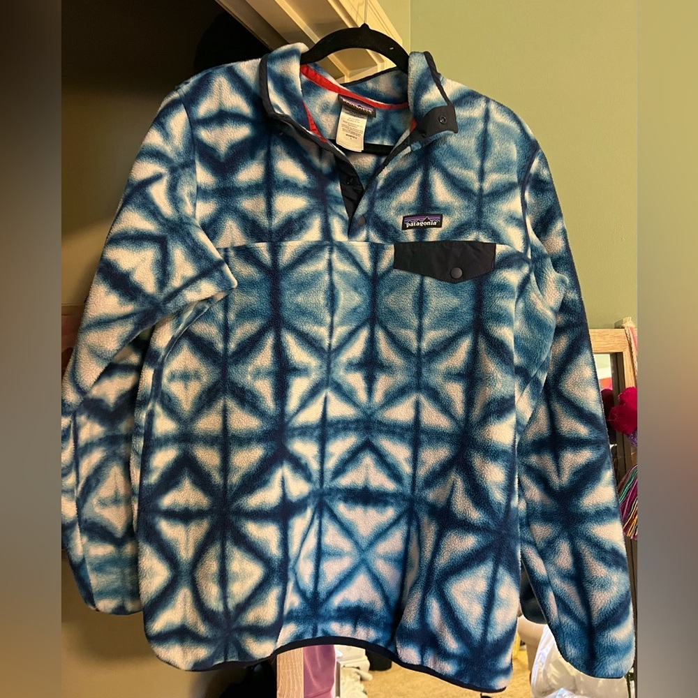 Patagonia Synchilla Snap T Fleece Diamond Dancer Tiedye